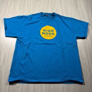 High Noon Sun Sips Logo TShirt Tee Men’s XL Blue